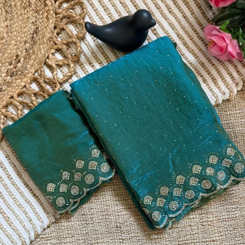 Tamanah Fendi Silk Jarkan Saree