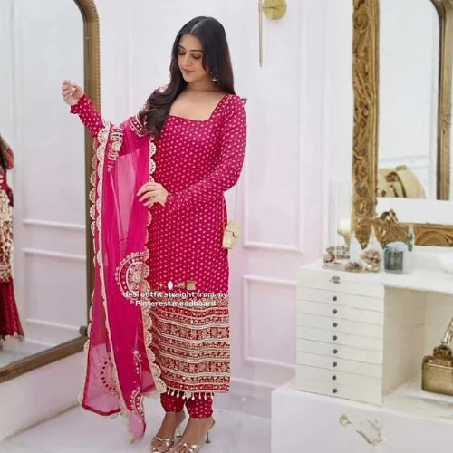 Gulnaar Digital Print Palazzo Set