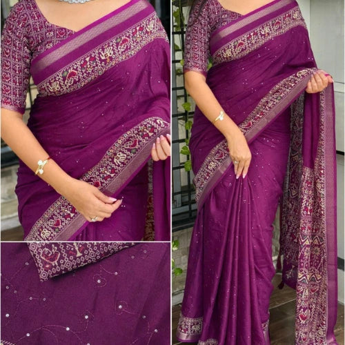 Varnika Ajrakh Mul Cotton Saree