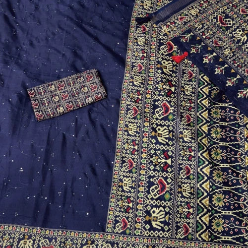 Varnika Ajrakh Mul Cotton Saree
