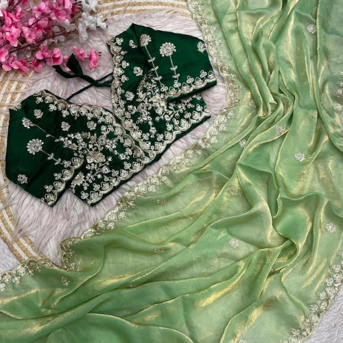 Meher Fendi Satin Silk Saree
