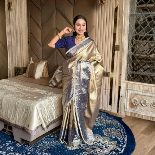 Royal Tissue Silk Zari Weave Saree