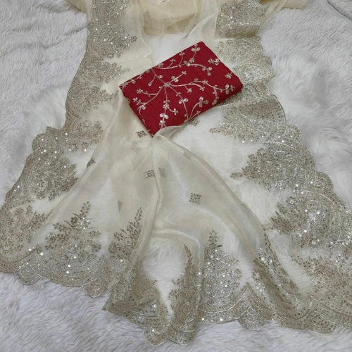 Elaria Arc Organza Saree