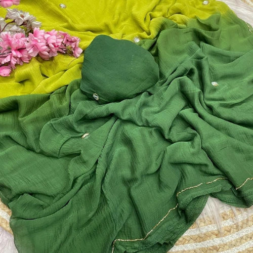 Nazbin Chiffon Cutdana Work Saree