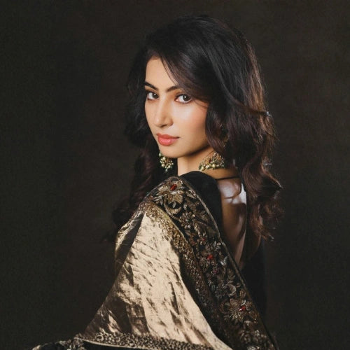 Zari Noir Twill Saree