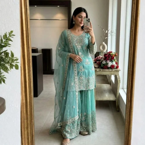 Nooraya Organza Sharara Set