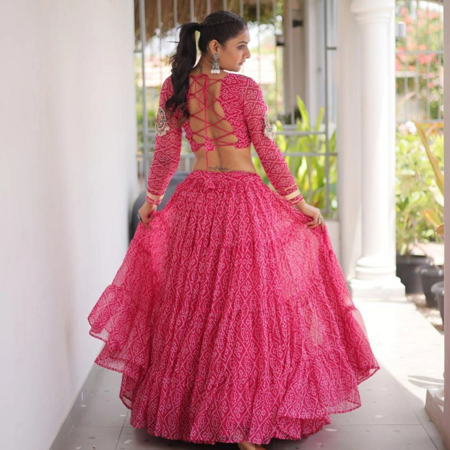 Meher Bandhani Kutchi Lehenga Set