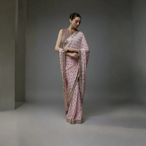 Blush Mirror Grace Saree