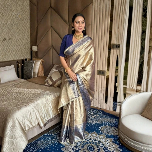 Royal Tissue Silk Zari Weave Saree