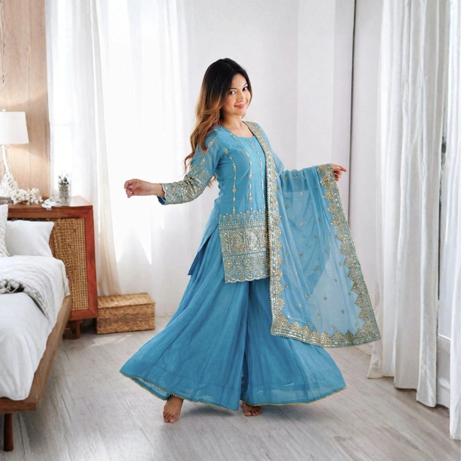 Aabroo Vichitra Sharara Set