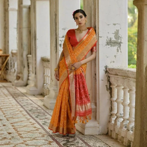 Pochampalli Heritage Raw Silk Saree