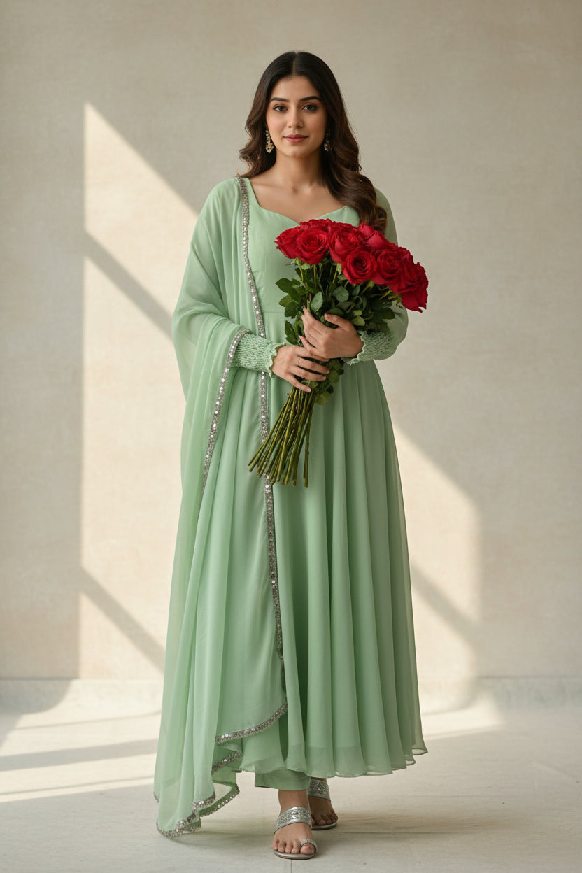Mehera Flared Anarkali Set