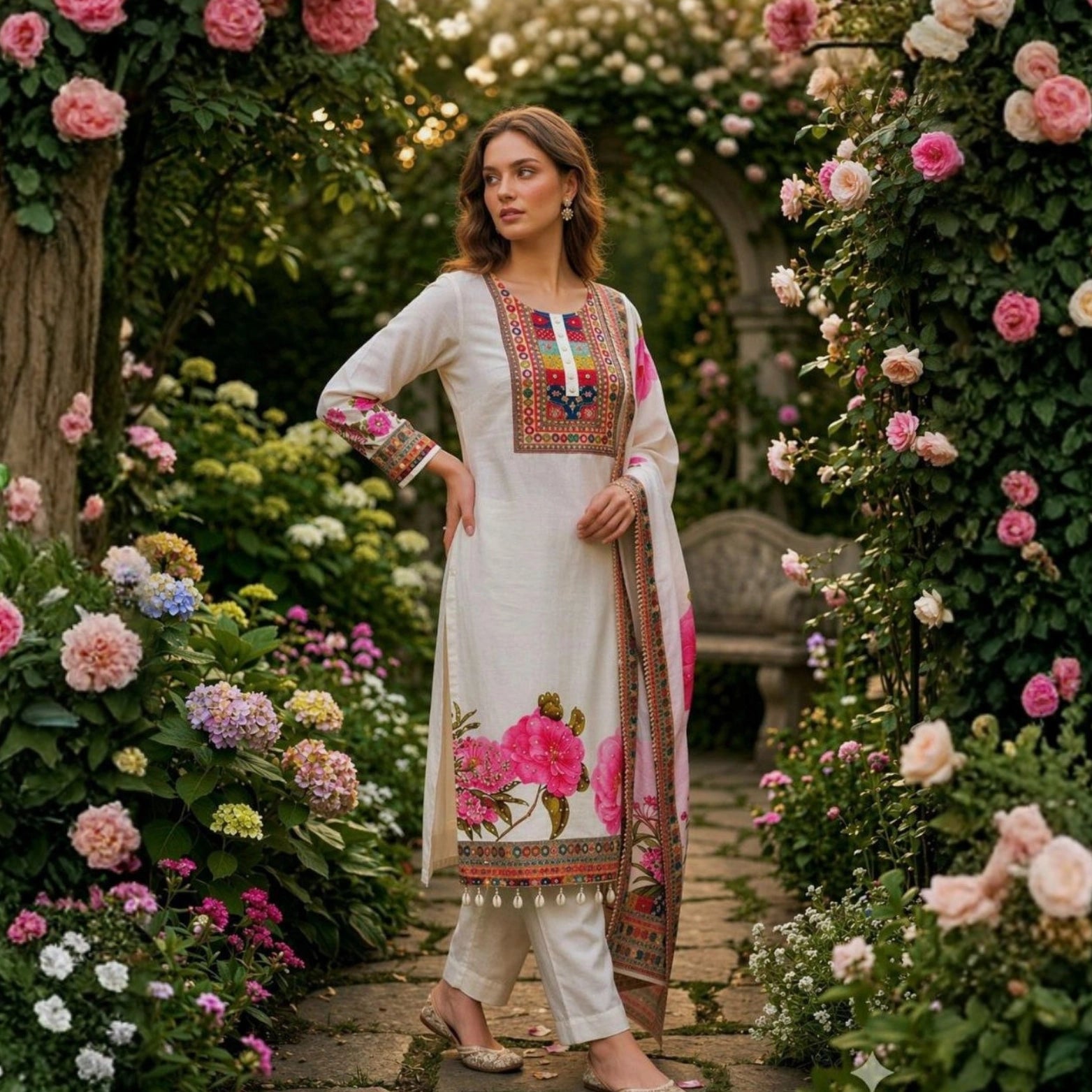 Gulnaar Garden Suit Set
