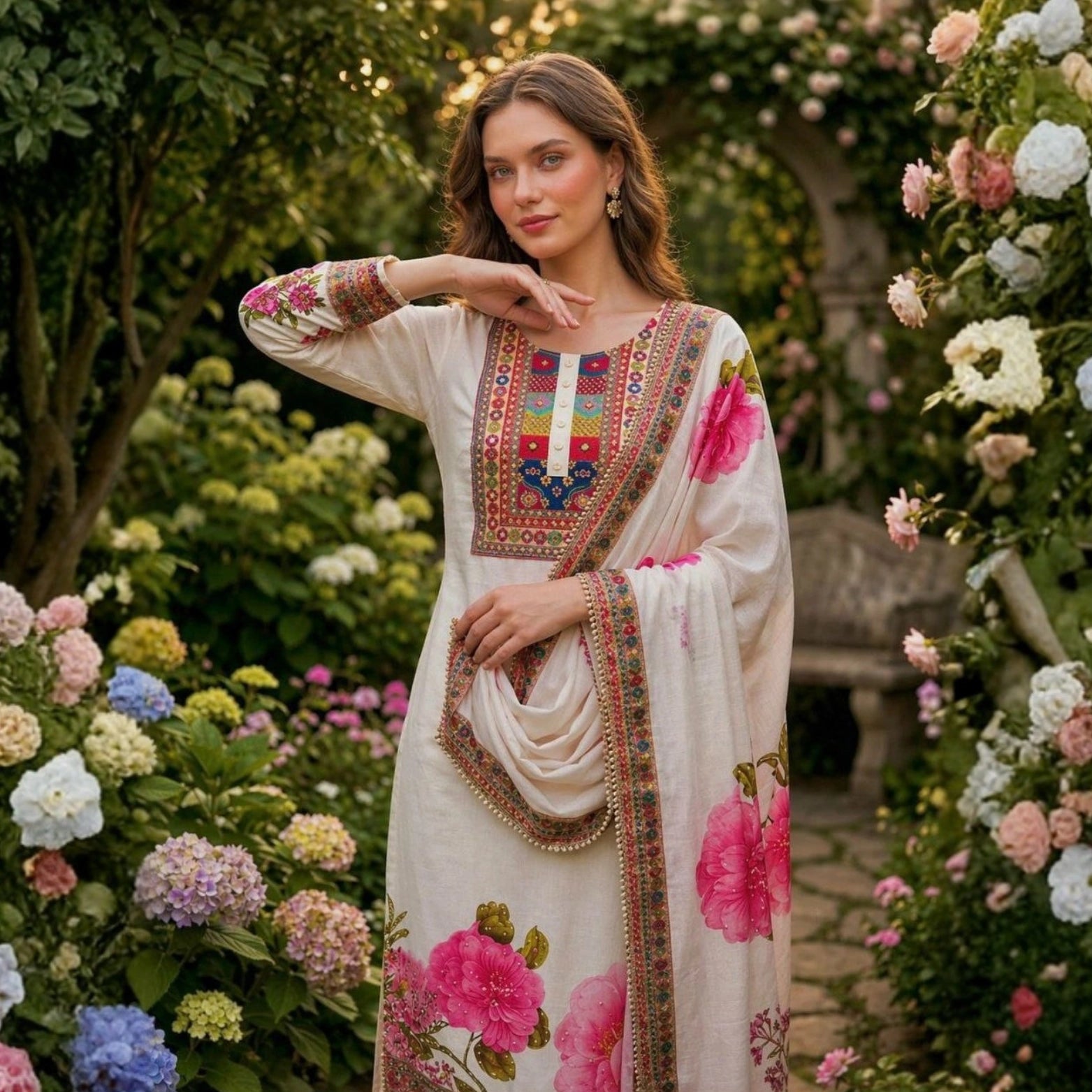 Gulnaar Garden Suit Set