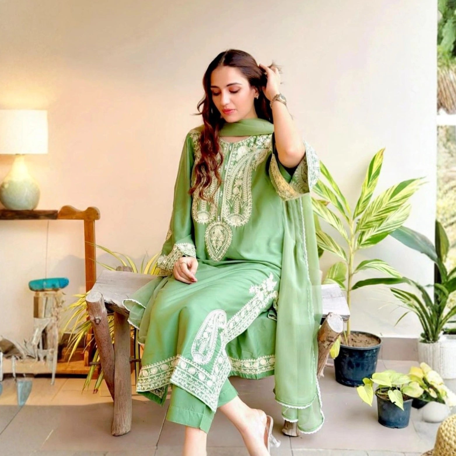 Noor Belle Organza Suit Set