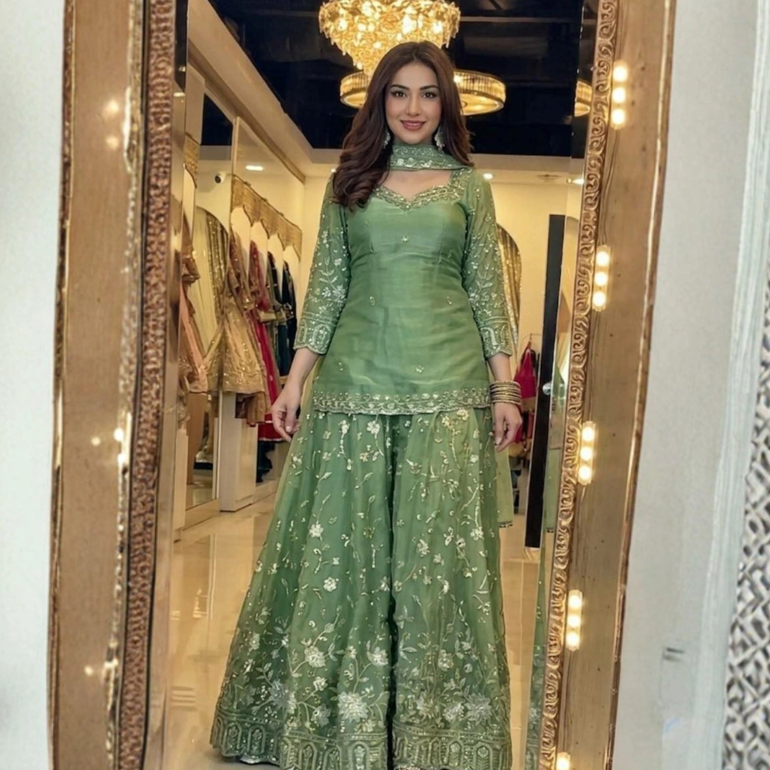Zaria Silk Palazzo Set