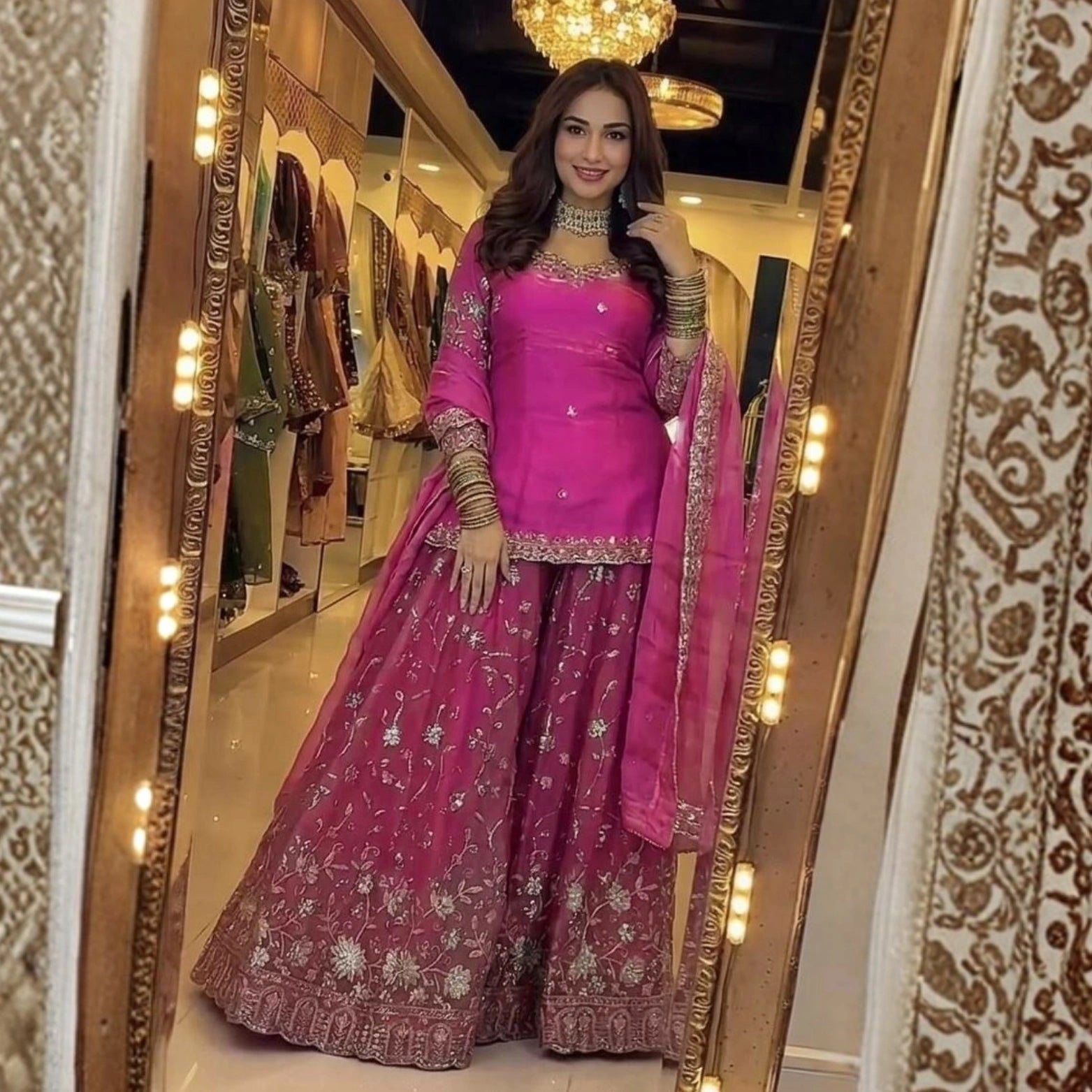 Zaria Silk Palazzo Set