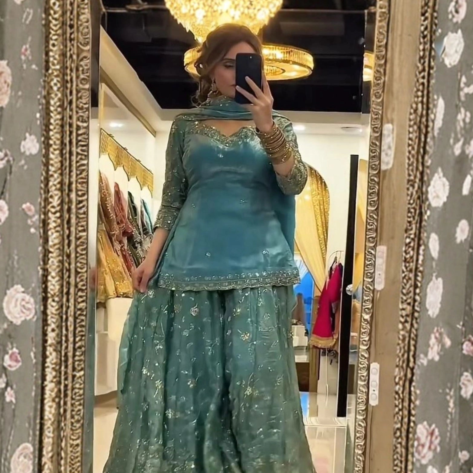 Zaria Silk Palazzo Set