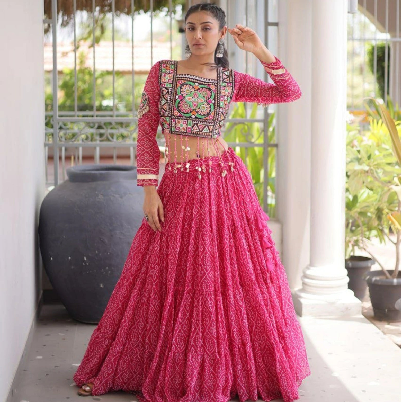 Meher Bandhani Kutchi Lehenga Set