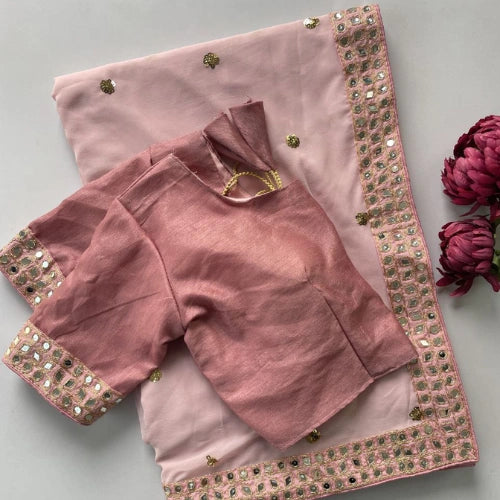 Blush Mirror Grace Saree