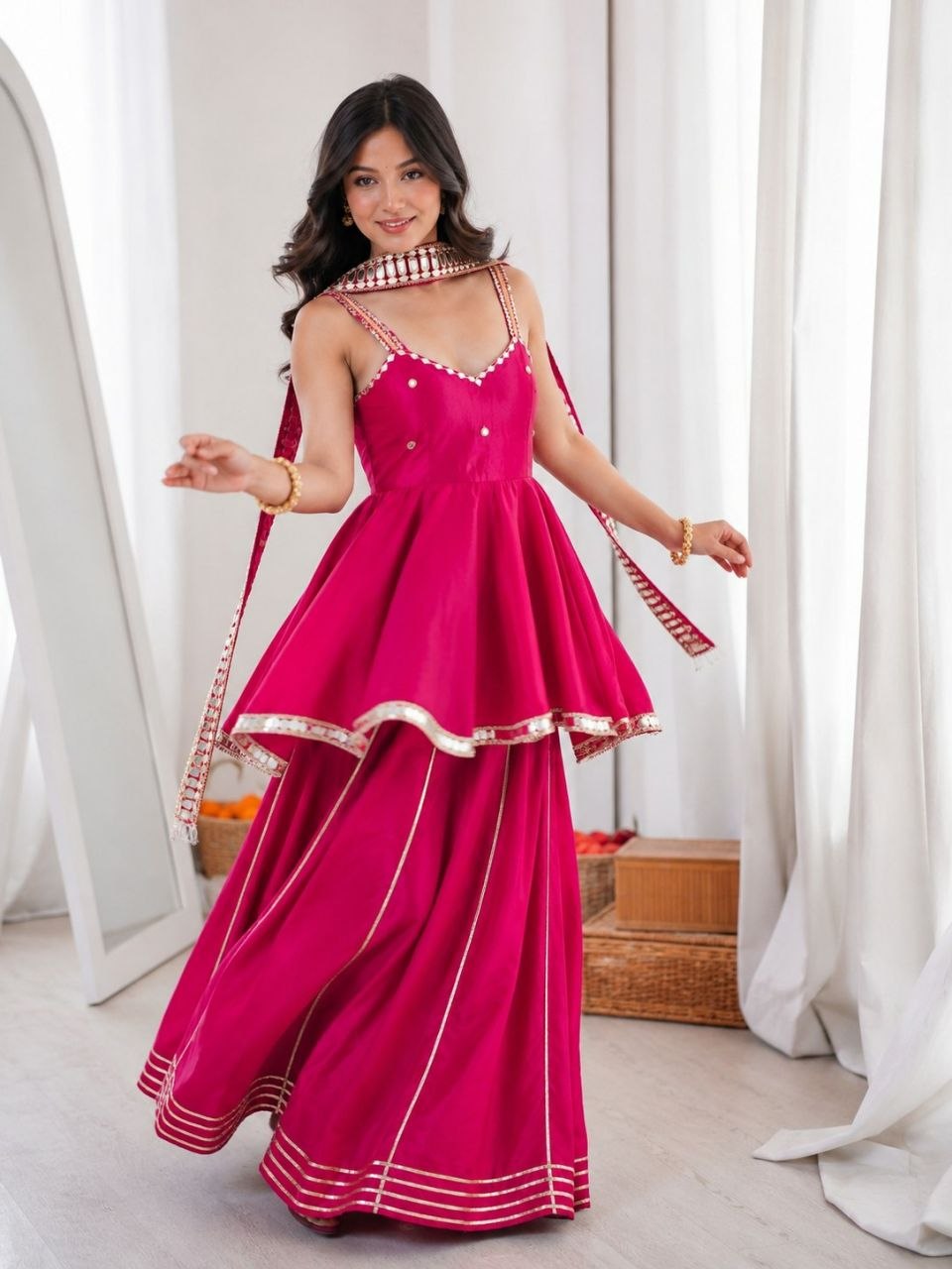 Short Kurti with Palazzo
