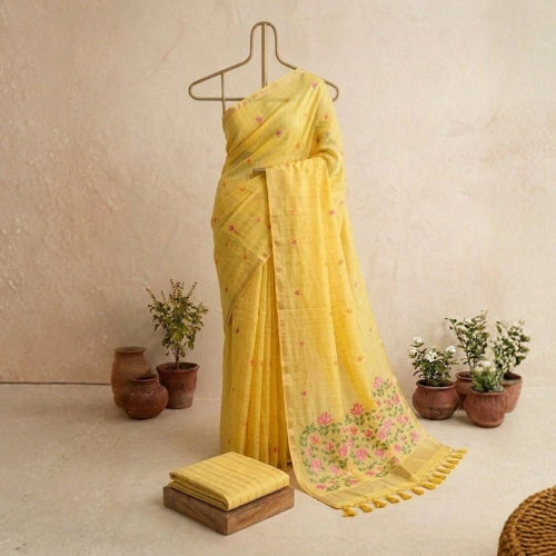 Pastel Jamdani Breeze Saree