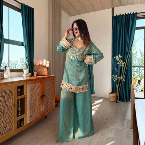 Noor Mirror Sharara Set