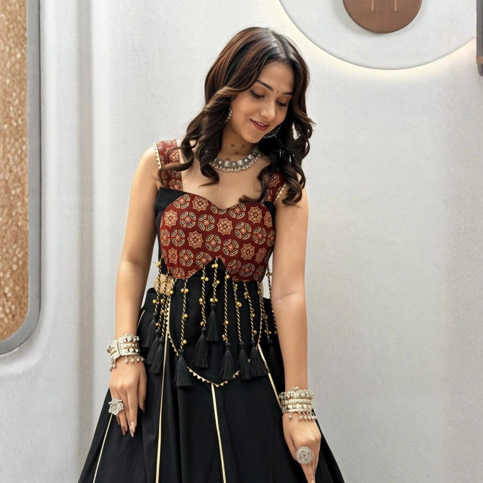 Aarohi Ajrakh Heritage Lehenga Set