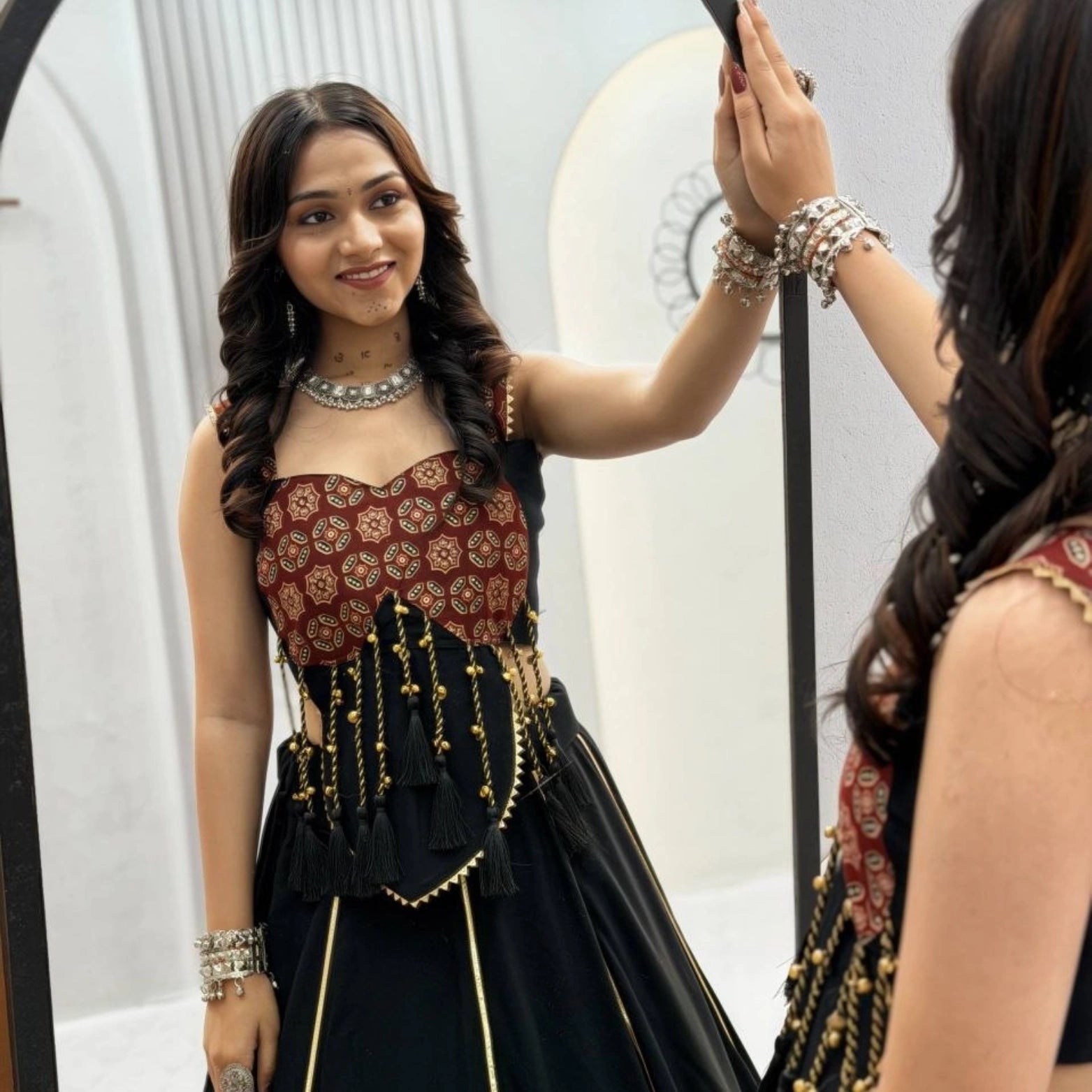 Aarohi Ajrakh Heritage Lehenga Set