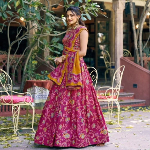 Rangmahal Tasar Lehenga Set