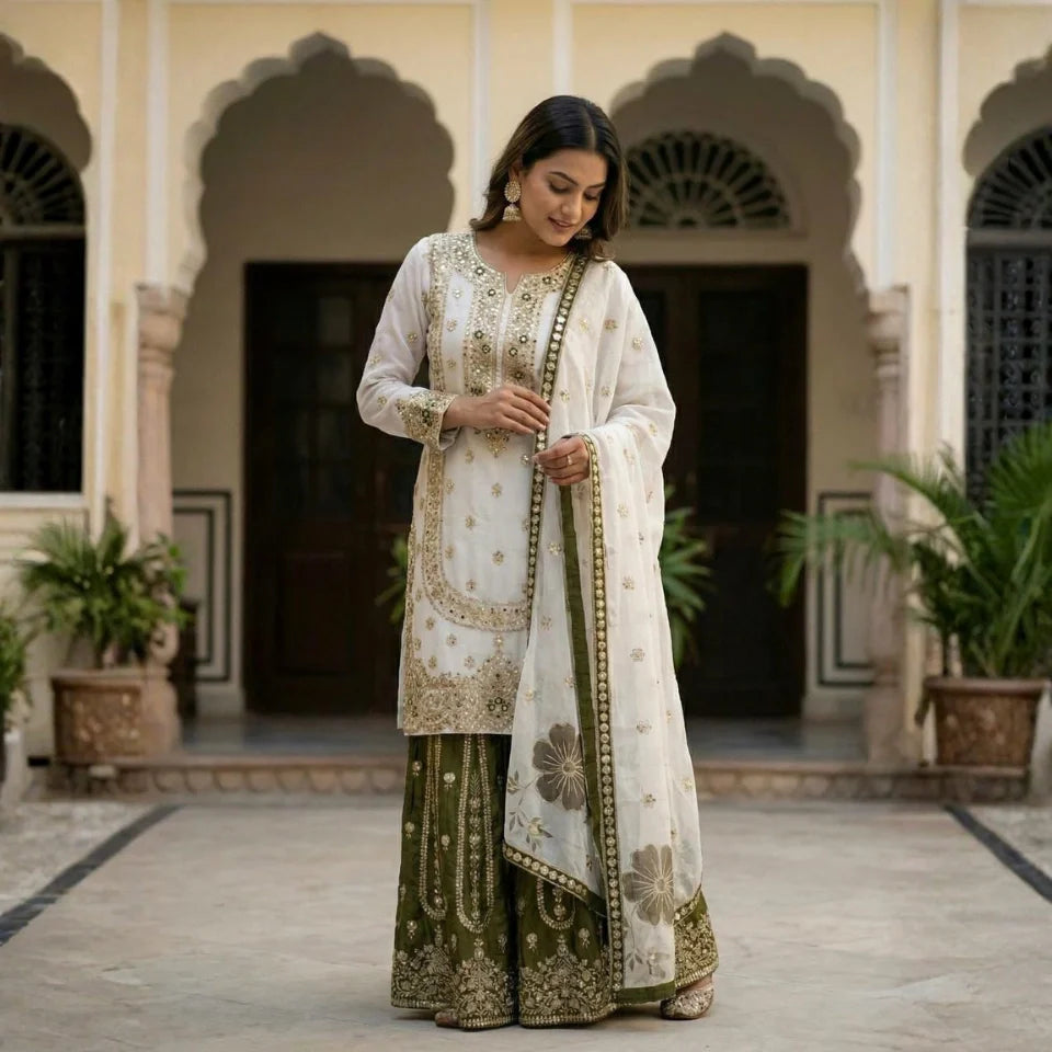 Aarohi GMY Silk Suit