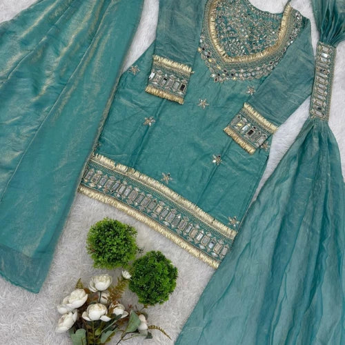 Noor Mirror Sharara Set