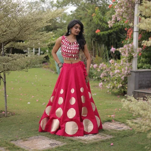 Sitara Gota Mirror Lehenga Set