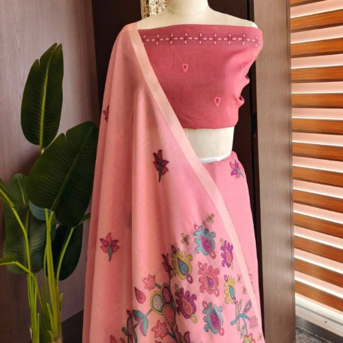 Meenakari Bloom Chanderi Saree