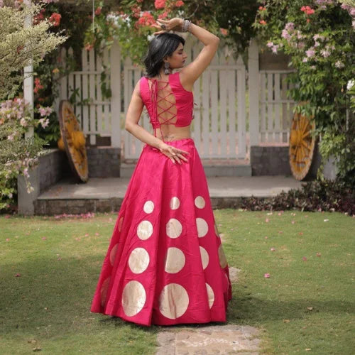 Sitara Gota Mirror Lehenga Set