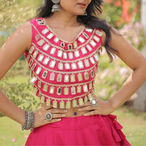 Sitara Gota Mirror Lehenga Set
