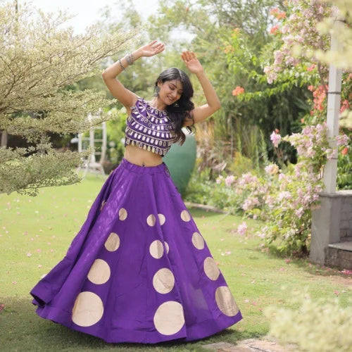 Sitara Gota Mirror Lehenga Set