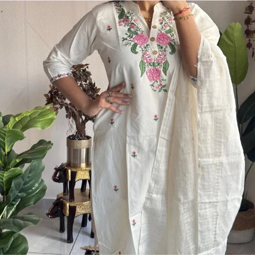 French Crepe Digital Print 3-Piece Suit Material