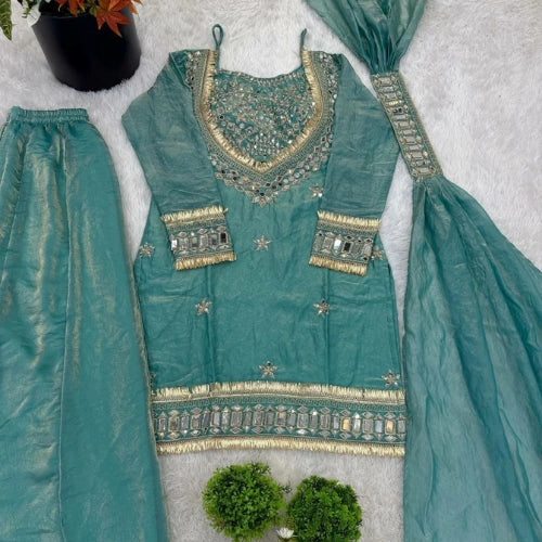 Noor Mirror Sharara Set