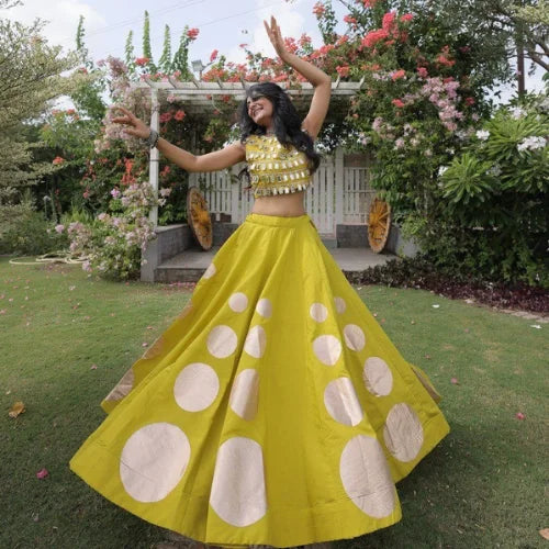 Sitara Gota Mirror Lehenga Set