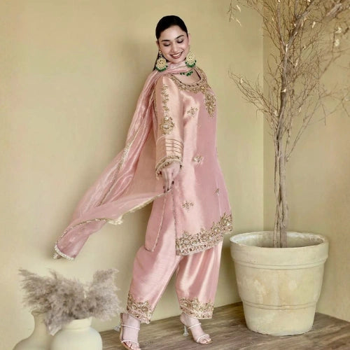 Tara Natural Silk Suit