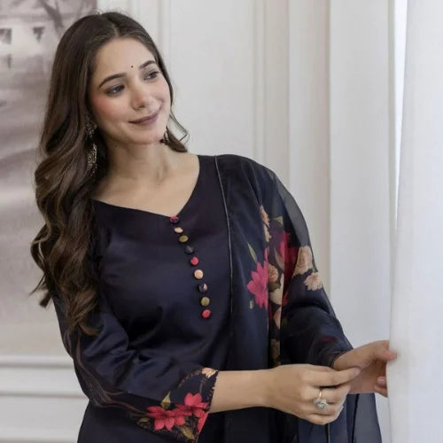 Heavy Soft Assam Silk Printed Suit Set