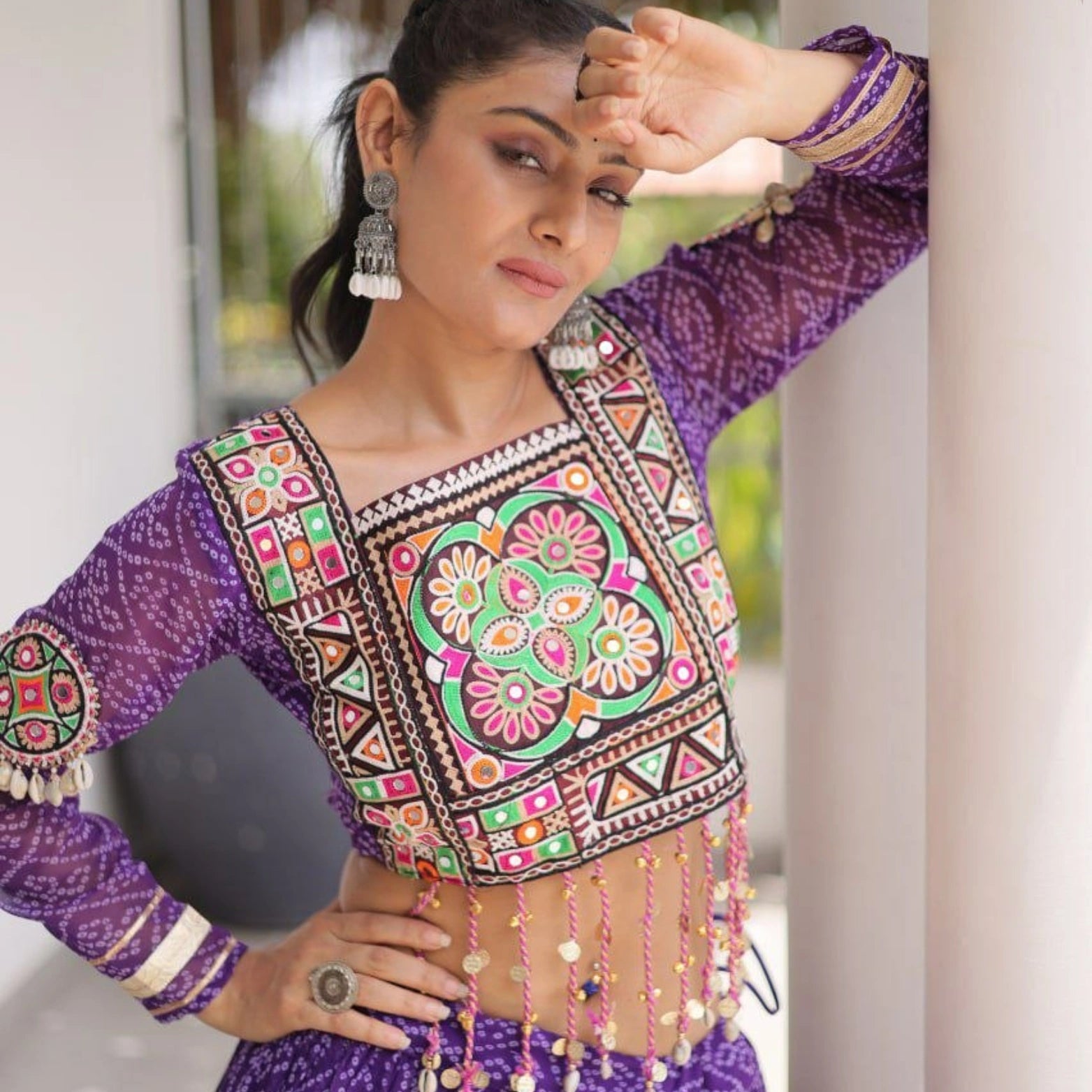 Meher Bandhani Kutchi Lehenga Set
