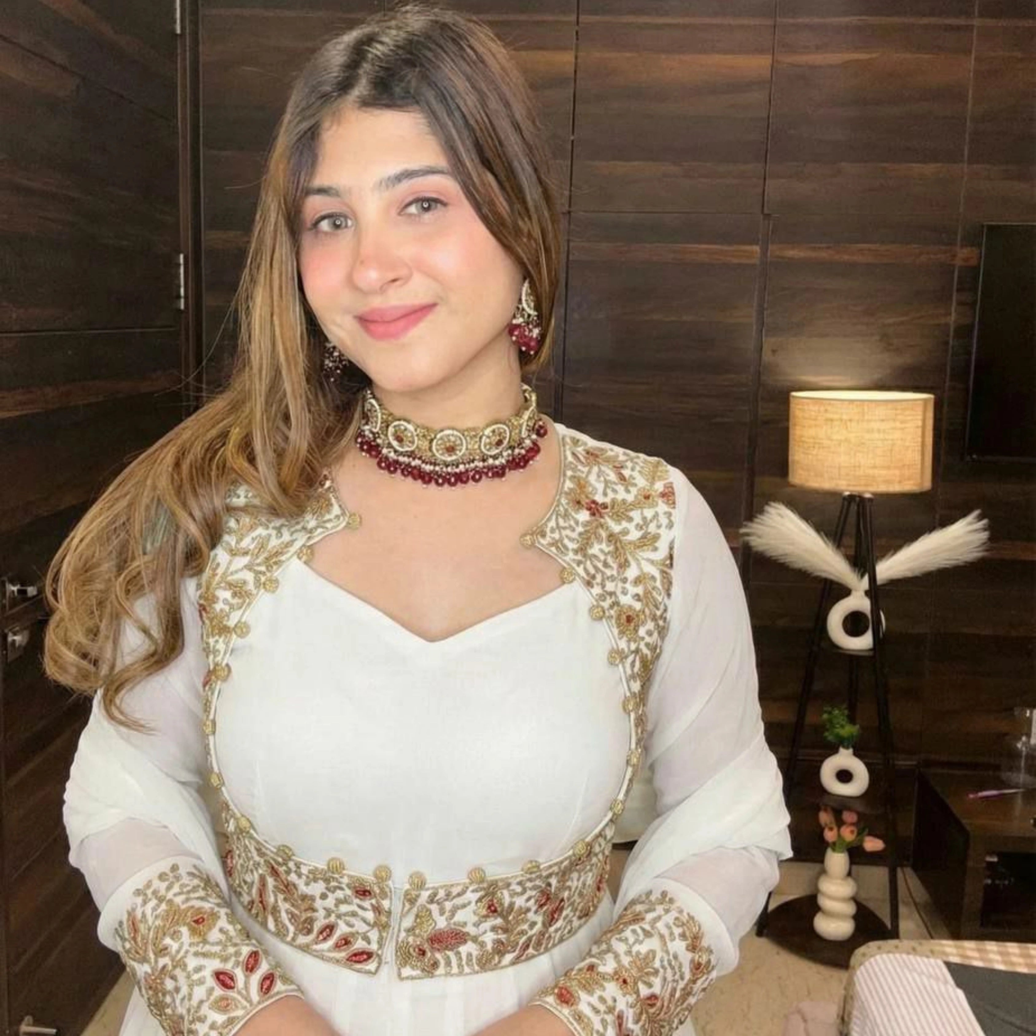 Ethnic Aura Multi-Needle Embroidered Anarkali