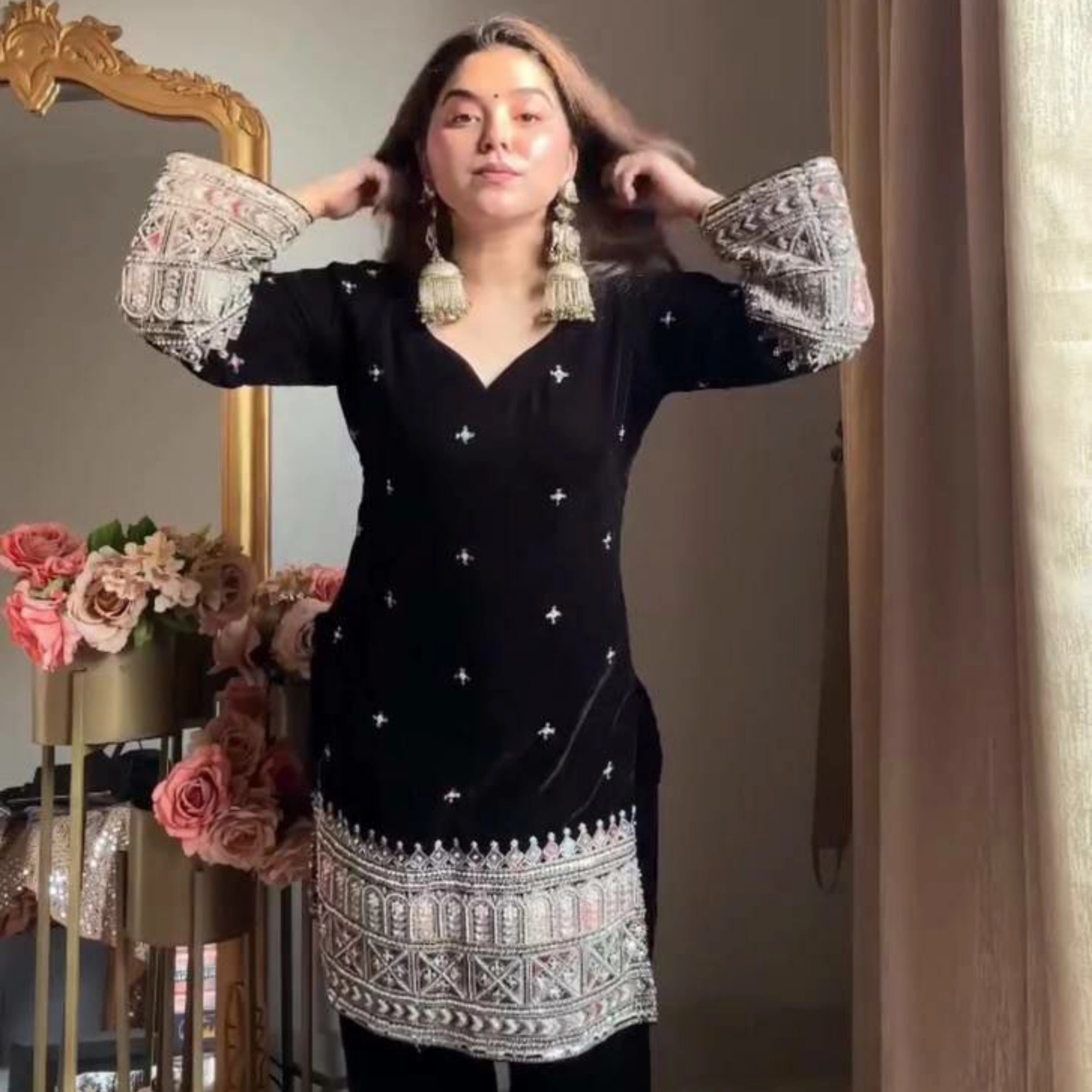 Premium Noor Heavy Velvet Designer Suit