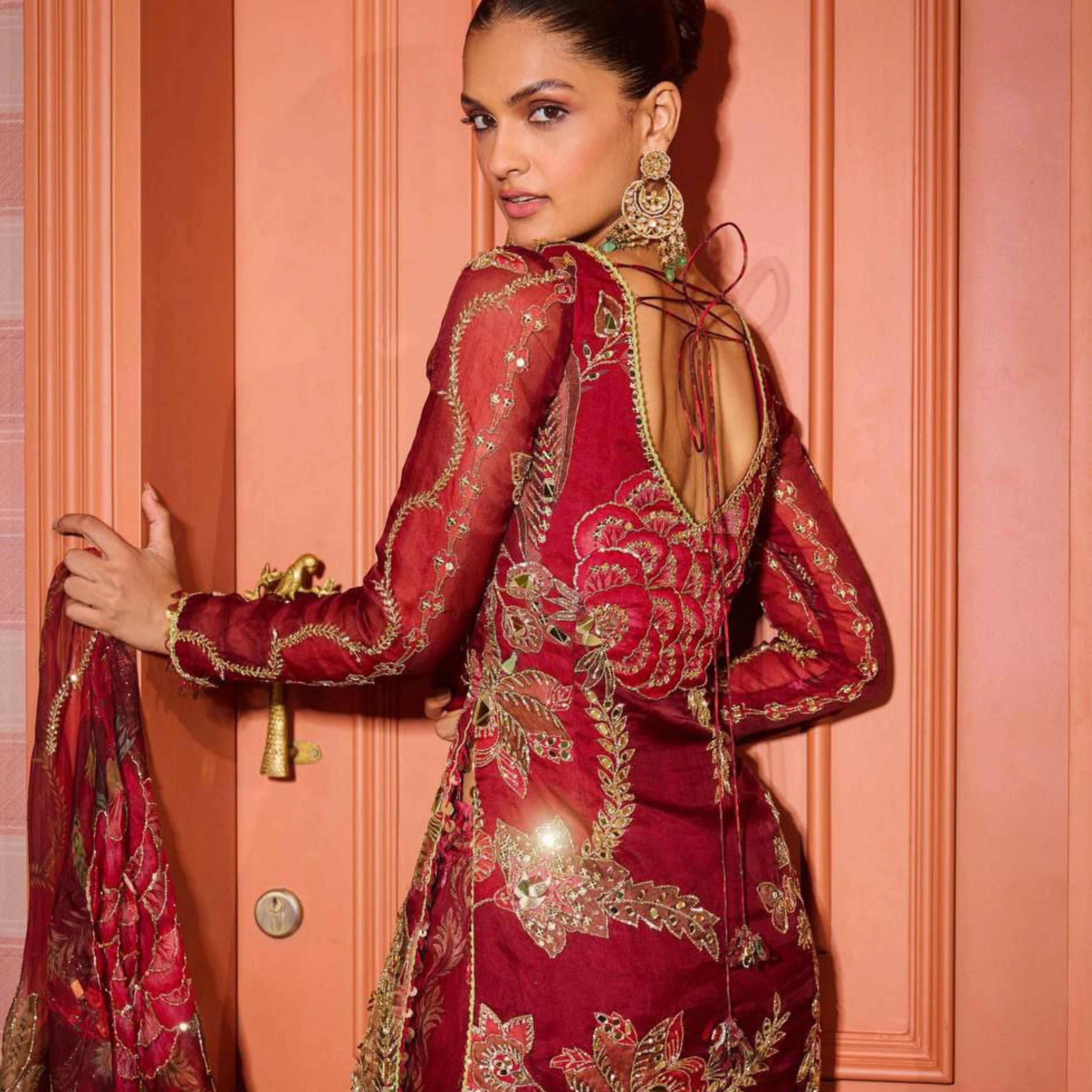 Imperial Charm Organza Celebration Sharara Set