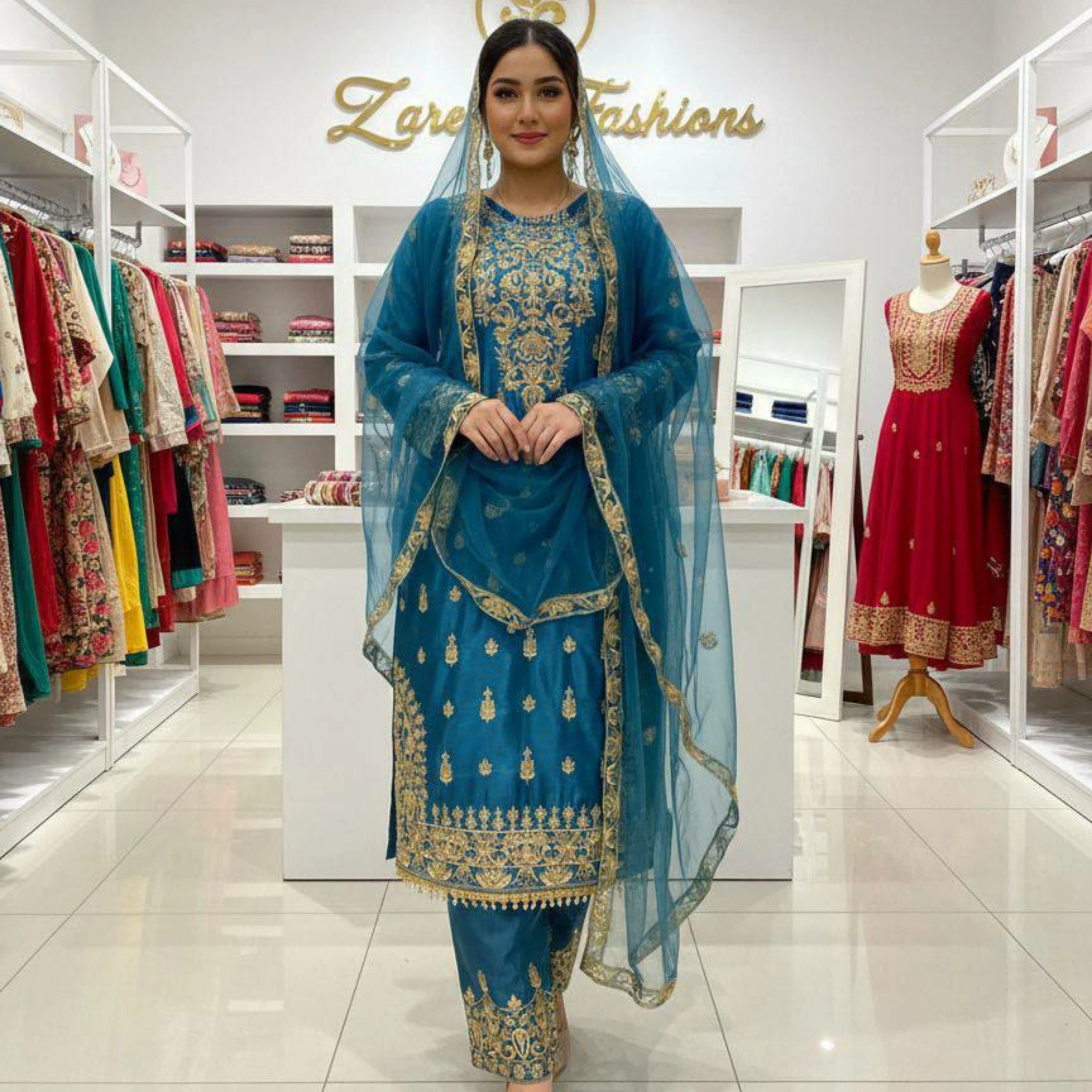 Timeless Grace Chinon Festive Palazzo Set