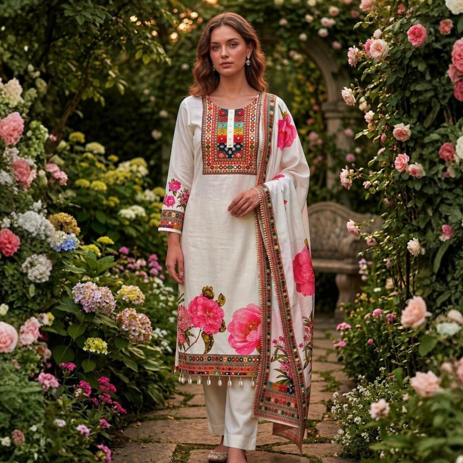 Gulnaar Garden Suit Set