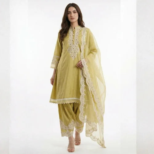 Premium Roman Embroidered Suit Set
