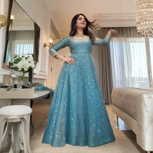 Anarkali Fendy Silk Set